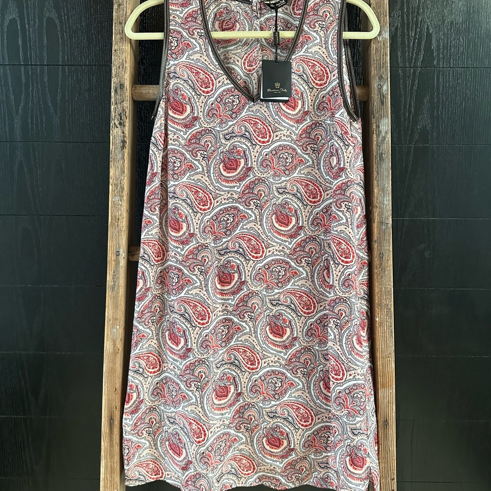 NWT Mossimo Dutti Paisley Dress. Size 8.